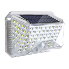 Aplică LED solară cu senzor Brilagi WALLIE LED/4W/5,5V 6500K IP64 argintiu