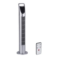 Ventilator de podea VENICO 40W/230V argintiu + telecomandă