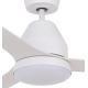 Ventilator LED de tavan Lucci air 213043 WHITEHAVEN GX53/17W/230V alb + telecomandă