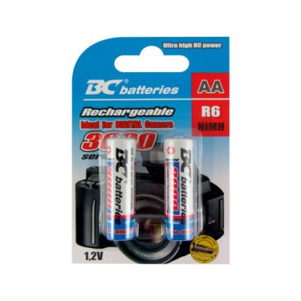 2 buc Baterii reîncărcabile NiMH AA 3000 mAh 1,2V