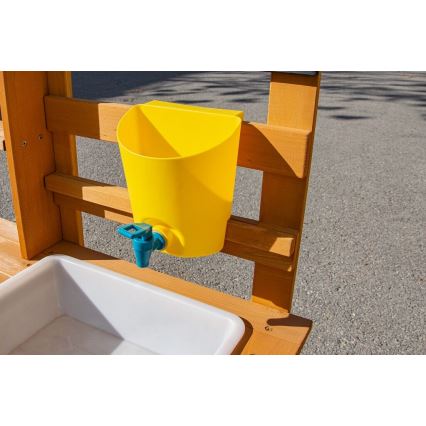 2Kids Toys - Bucătărie de grădină din lemn cu chiuvetă