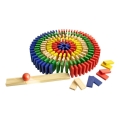 2Kids Toys - Domino din lemn, colorat, 400 de piese