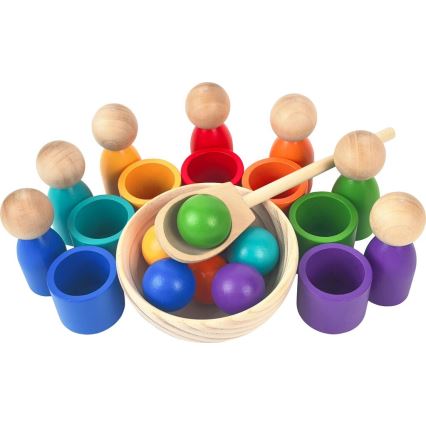 2Kids Toys - Păpuși curcubeu cu bile, 7 culori