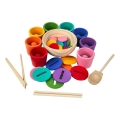 2Kids Toys - Set de bile, monede și pahăruțe, 8 culori