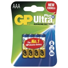 4 buc Baterie alcalină AAA GP ULTRA PLUS 1,5V