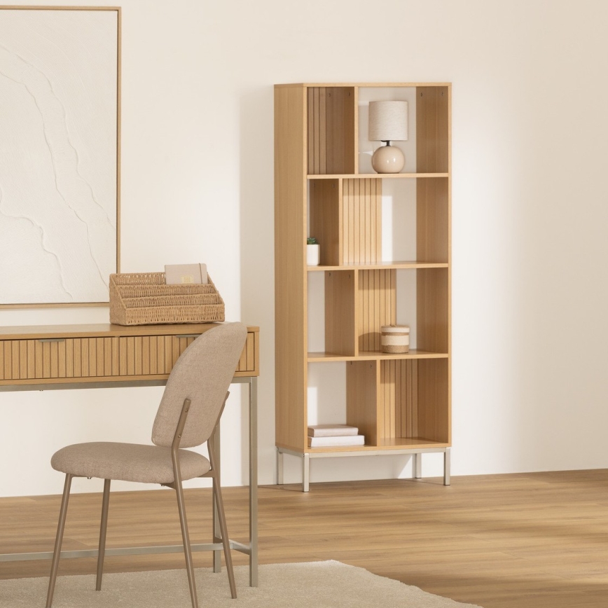 5five - Bibliotecă GRID 63x159x30 cm maro
