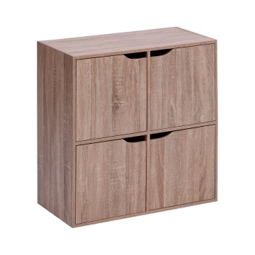 5five - Comodă TIDY 68x68x32 cm maro