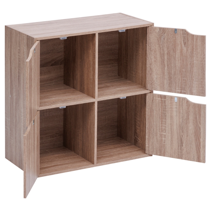 5five - Comodă TIDY 68x68x32 cm maro