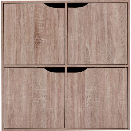 5five - Comodă TIDY 68x68x32 cm maro