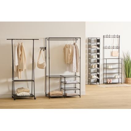 5five - Cuier de podea FESY 156x83 cm, negru