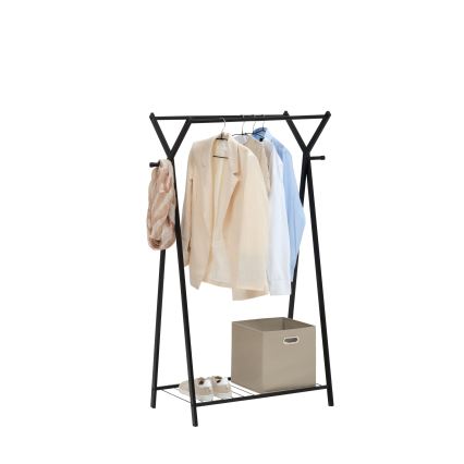 5five - Cuier de podea METY 145x98 cm, negru