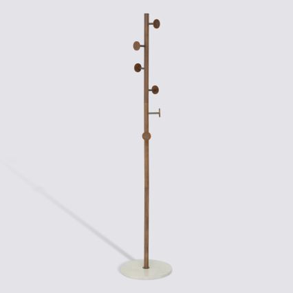 5five - Cuier de podea PERY 175x36,5 cm maro/alb