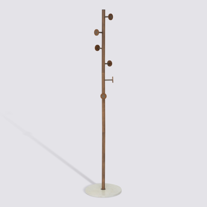 5five - Cuier de podea PERY 175x36,5 cm maro/alb