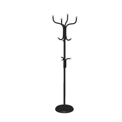 5five - Cuier de podea RAFU 178x43 cm, negru