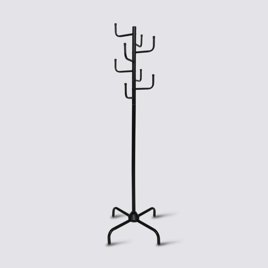 5five - Cuier de podea RAKU, 178 x 58 cm, negru