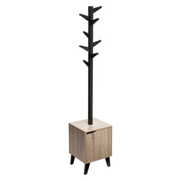 5five - Cuier de podea RAME 169x35 cm negru/maro