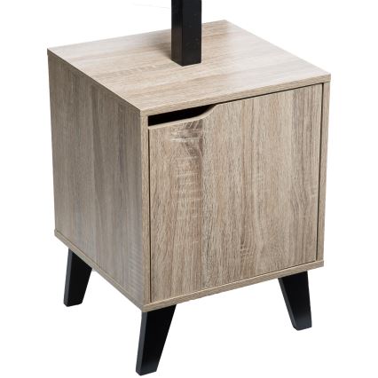 5five - Cuier de podea RAME 169x35 cm negru/maro