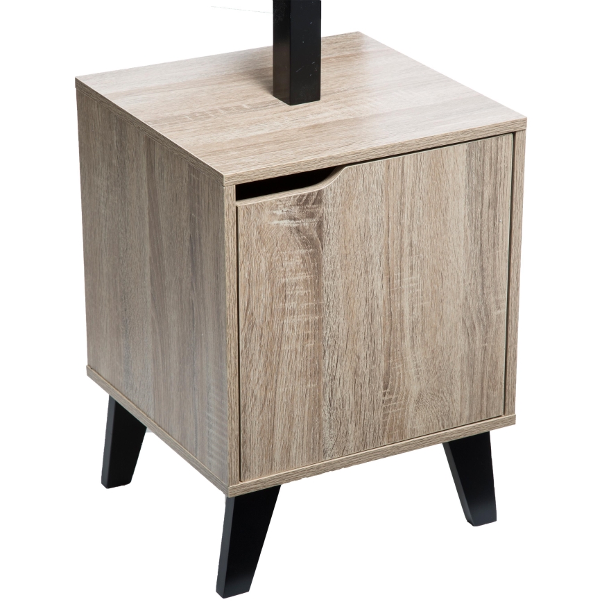 5five - Cuier de podea RAME 169x35 cm negru/maro