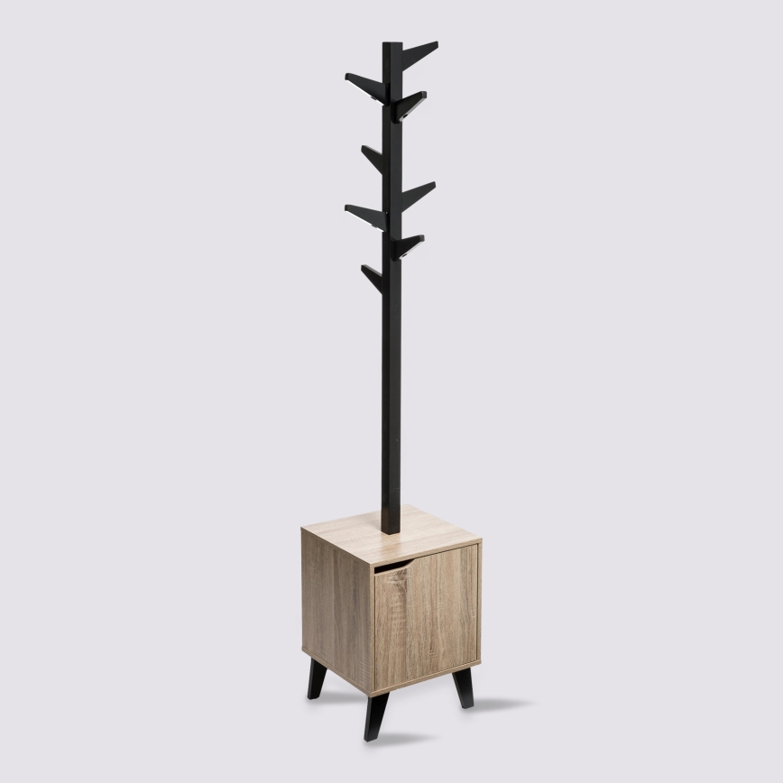5five - Cuier de podea RAME 169x35 cm negru/maro