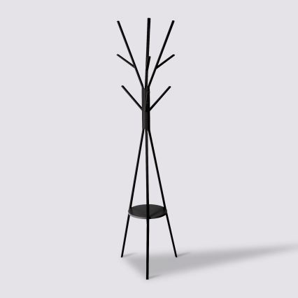 5five - Cuier de podea TASO, 180 x 44 cm, negru