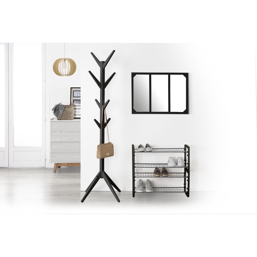 5five - Cuier de podea VINS 174 x 65 cm negru