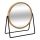 5five - Oglindă cosmetică rotundă SWING din bambus, 20,5 x 17,5 cm