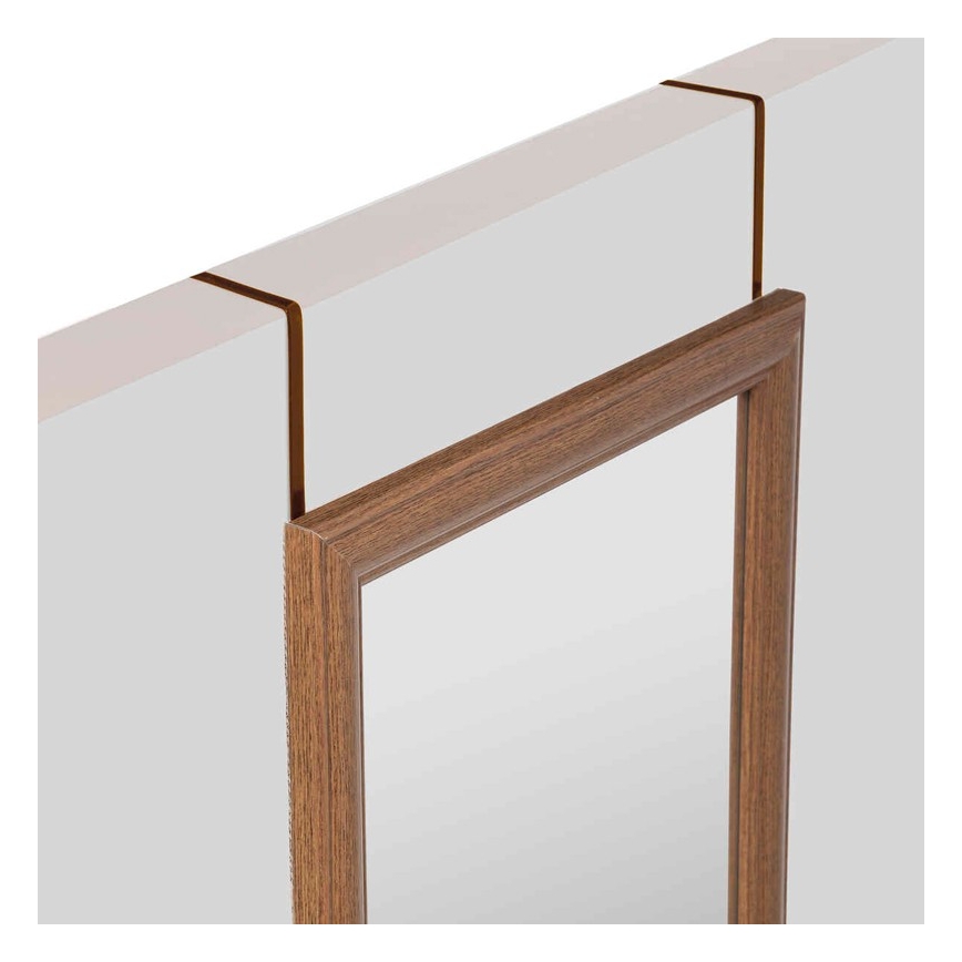 5five - Oglindă suspendată pentru ușă MATCHING, 125 x 35 cm, maro