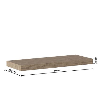 5five - Raft de perete HYLE 60x24 cm, stejar