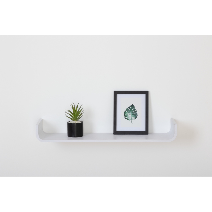 5five - Raft de perete KAPTO, 80 x 20 cm, alb
