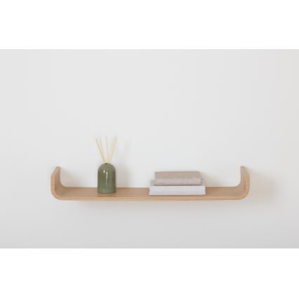 5five - Raft de perete KAPTO, 80 x 20 cm, maro