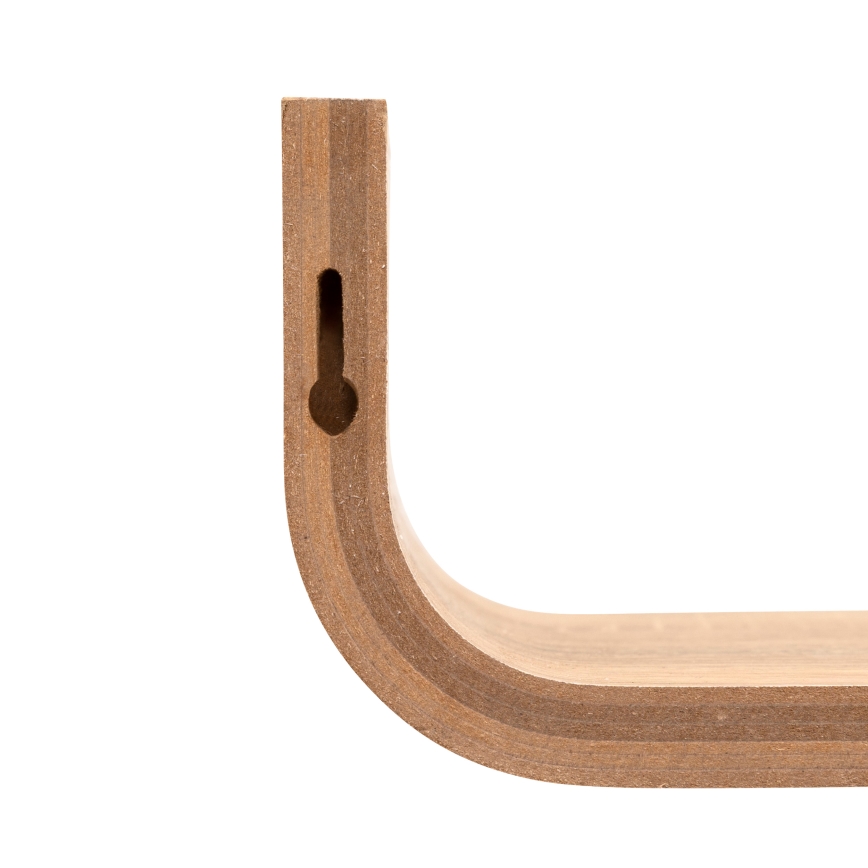 5five - Raft de perete KAPTO, 80 x 20 cm, maro