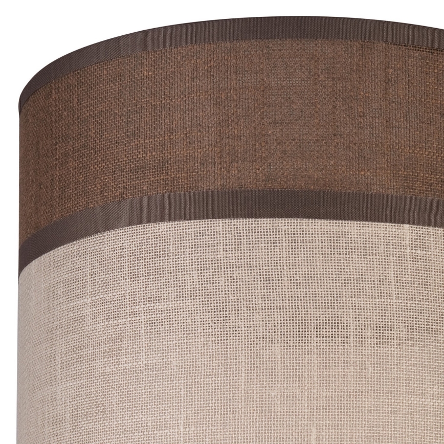 Abajur de rezervă pentru lustră, lampadar și aplică ANDREA E27 d. 16 cm maro/bej