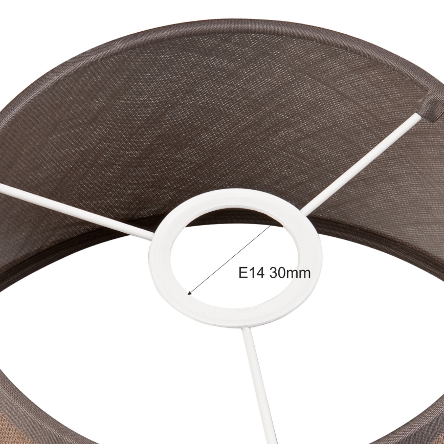 Abajur de rezervă pentru lustră și aplică ANTONIO E14 120x200 mm maro