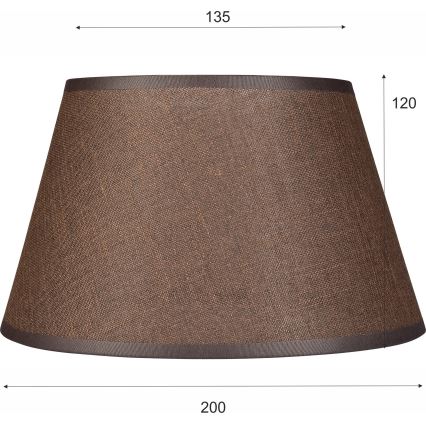 Abajur de rezervă pentru lustră și aplică ANTONIO E14 120x200 mm maro