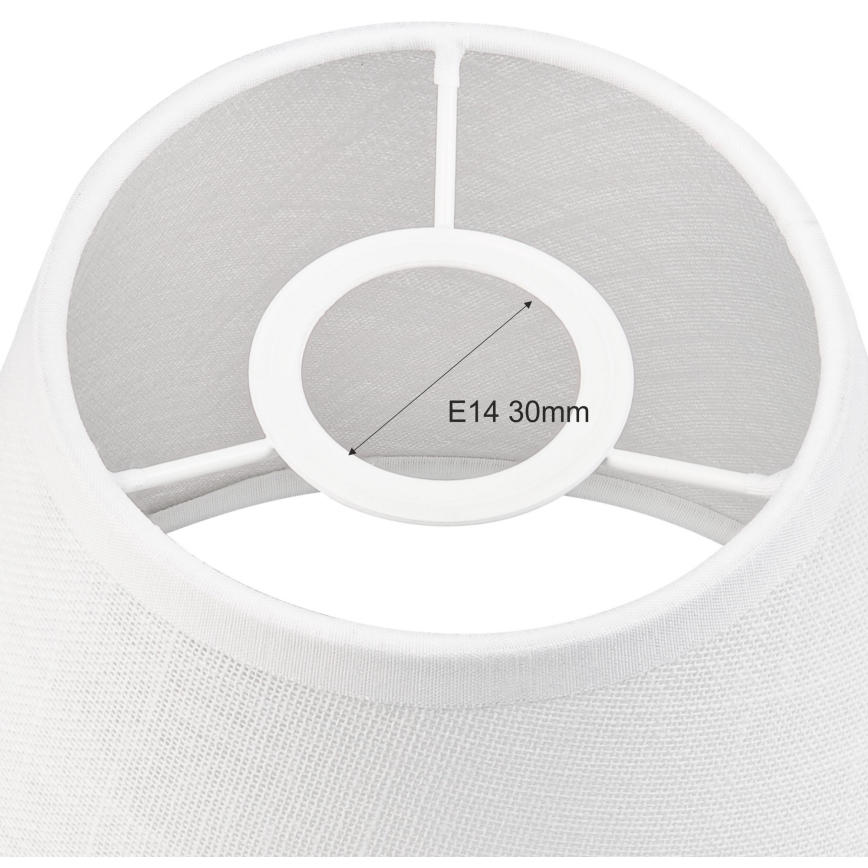 Abajur de rezervă pentru lustră și aplică ANTONIO E14 140x160 mm alb