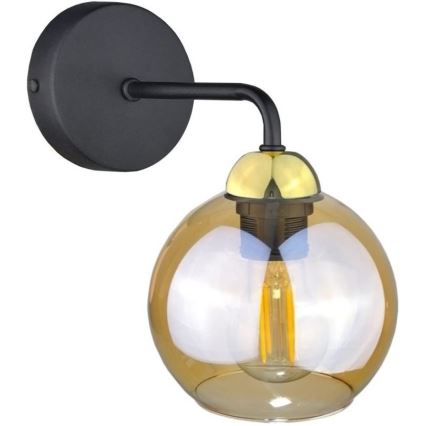 Abajur de rezervă din sticlă pentru aplică AMBER maro