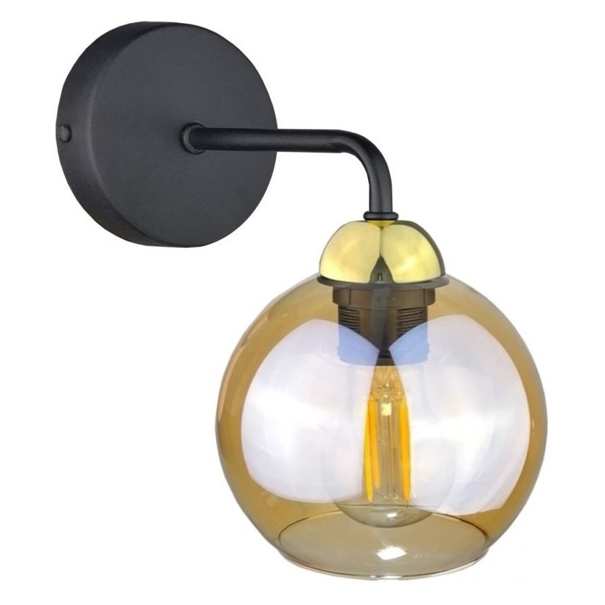 Abajur de rezervă din sticlă pentru aplică AMBER maro