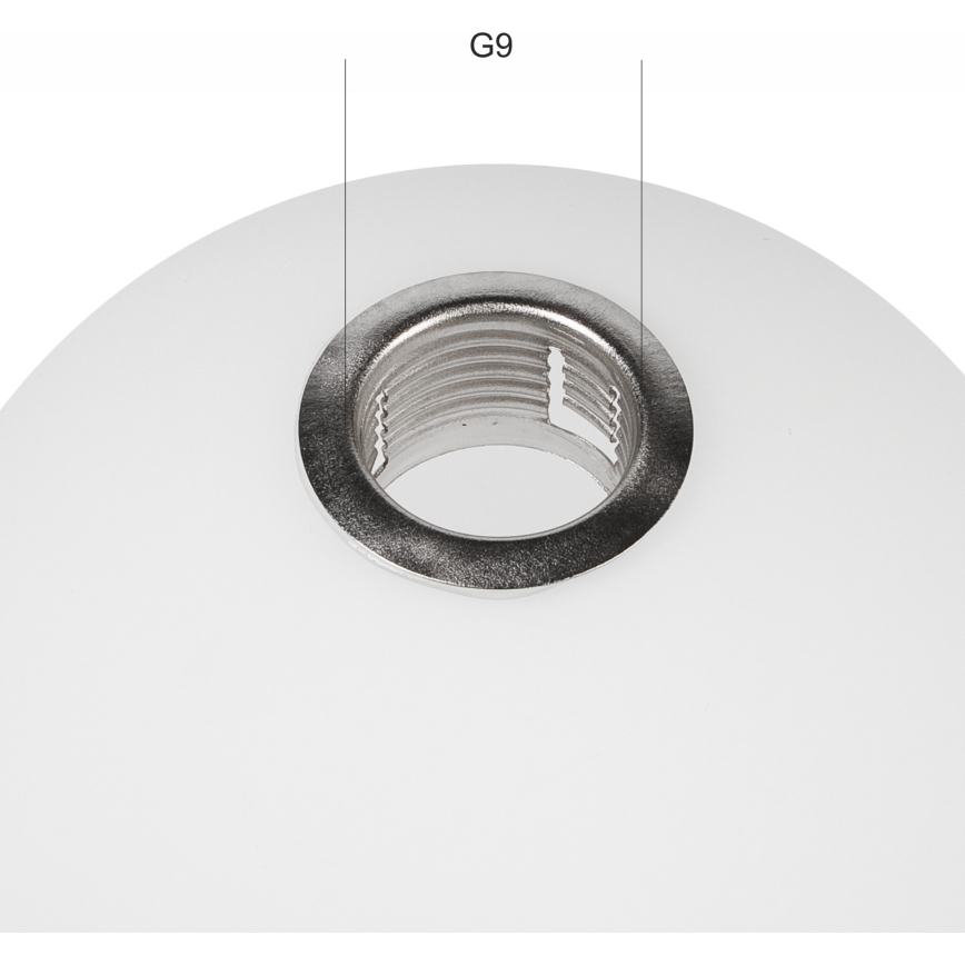 Abajur de rezervă din sticlă pentru lustră ASTRO G9 d. 10 cm