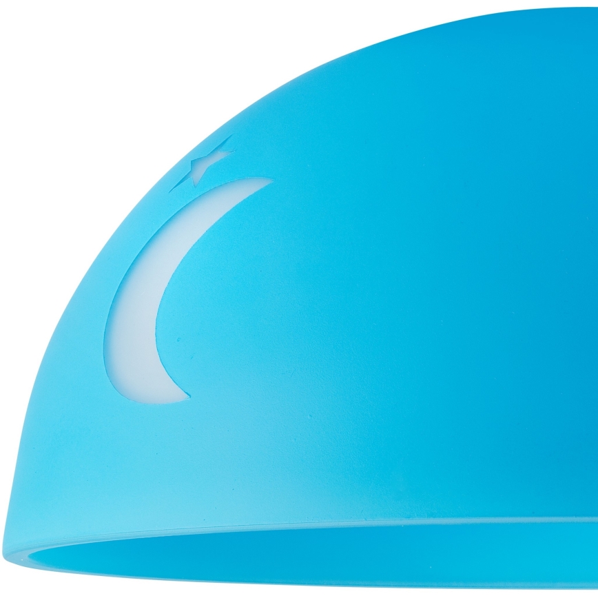 Abajur de rezervă din sticlă pentru lustră DAY & NIGHT E27 d. 30 cm albastru