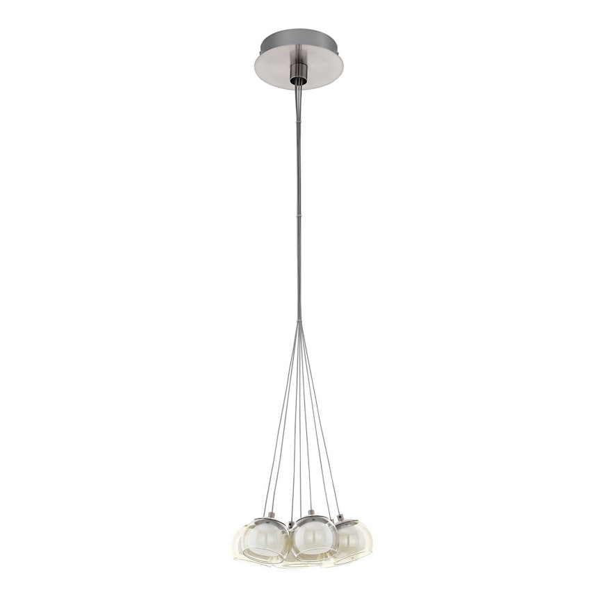 Abajur de rezervă din sticlă Eglo Poldras transparent/chihlimbariu