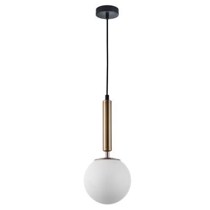 Abajur de rezervă din sticlă ITALUX RAVENA E27 d. 15 cm alb