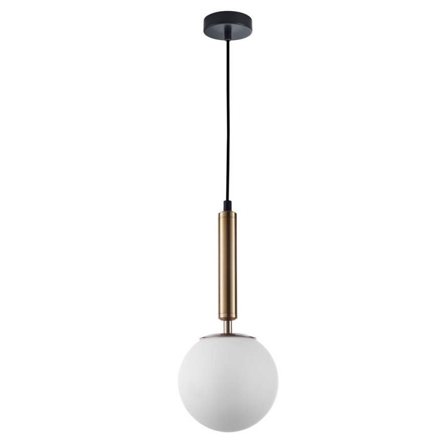 Abajur de rezervă din sticlă ITALUX RAVENA E27 d. 15 cm alb