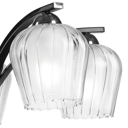 Abajur de rezervă din sticlă pentru lustră PAULA E27 d. 10 cm