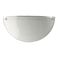 Abajur de rezervă din sticlă pentru aplică Prezent 1421 NS DISC E27 12,5x25 cm alb