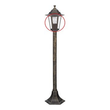 Abajur de rezervă din sticlă pentru lampadar Rabalux E27