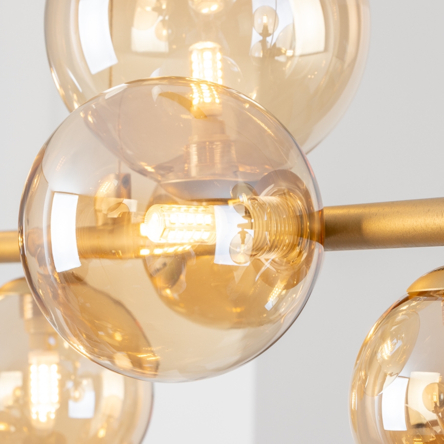 Abajur de rezervă din sticlă pentru lustră, aplică și lampă Brilagi MISTEL, MILLA d. 12 cm alb