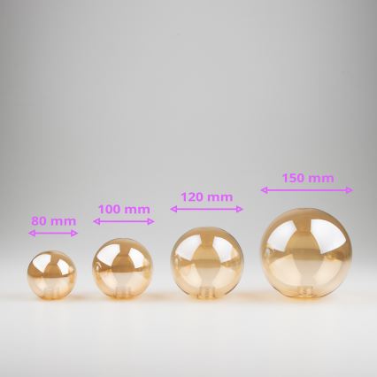 Abajur de rezervă din sticlă pentru lustră, aplică și lampă Brilagi MISTEL, MILLA d. 12 cm alb