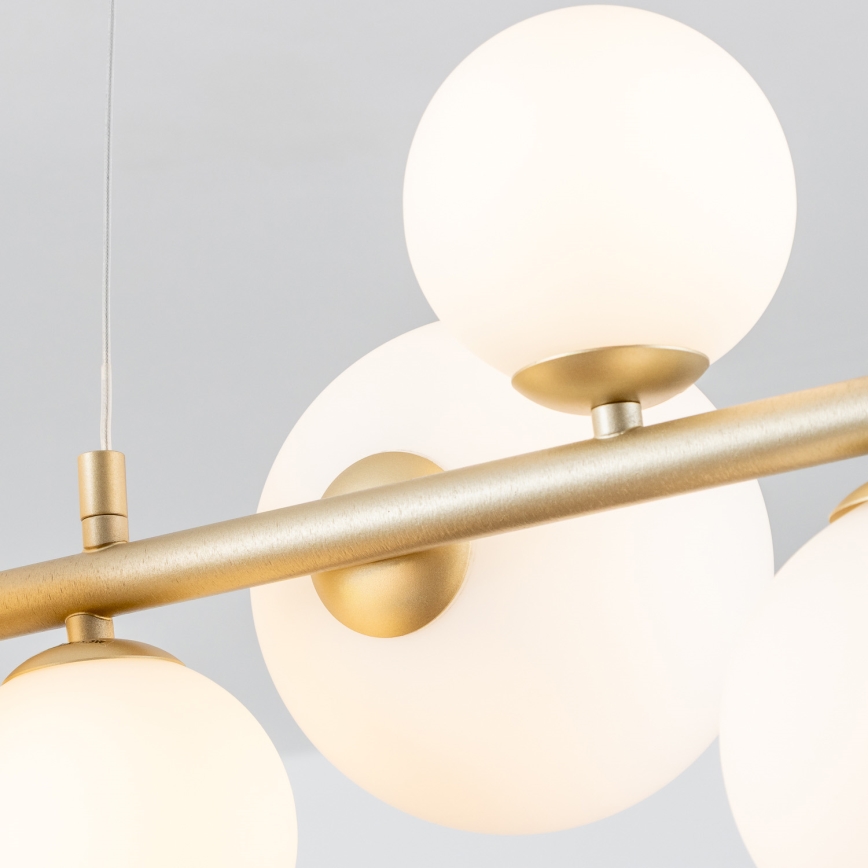 Abajur de rezervă din sticlă pentru lustră, aplică și lampă Brilagi MISTEL, MILLA d. 15 cm alb