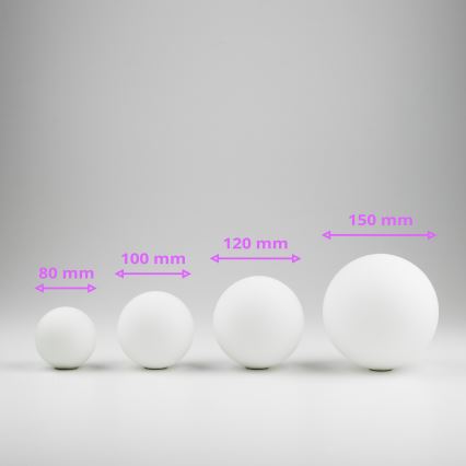 Abajur de rezervă din sticlă pentru lustră, aplică și lampă Brilagi MISTEL, MILLA d. 15 cm alb