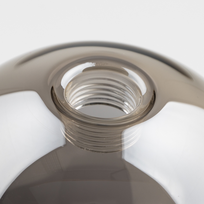 Abajur de rezervă din sticlă pentru lustră, aplică și lampă Brilagi MISTEL, MILLA d. 8 cm fumuriu